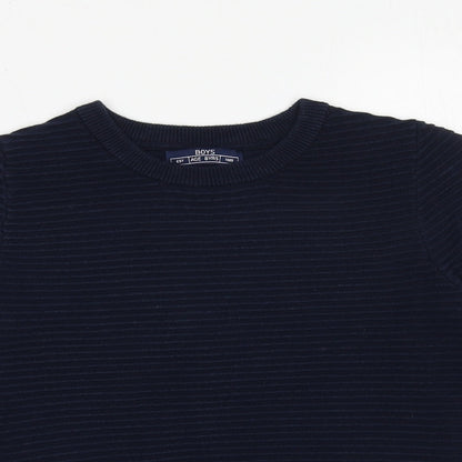 Matalan Boys Blue Cotton Pullover Sweatshirt Size 8 Years Pullover