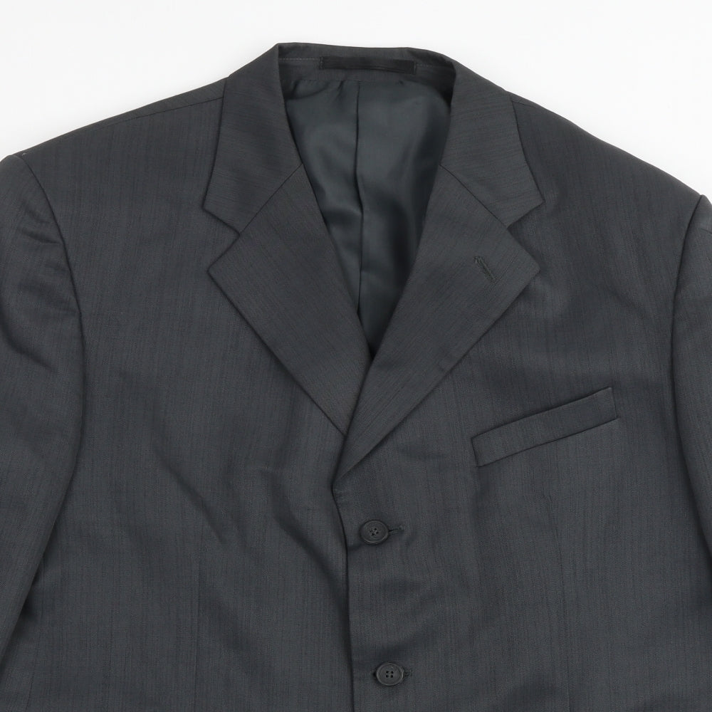 Mens UK Size 44 zantos Regular Grey Suit Jacket