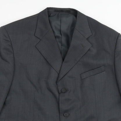 Mens UK Size 44 zantos Regular Grey Suit Jacket