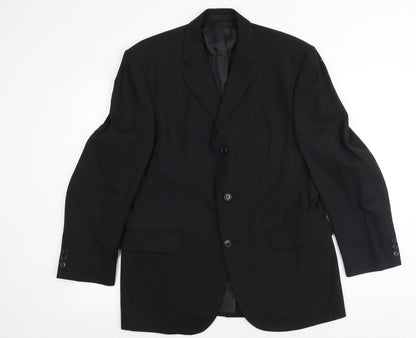 Mens UK Size 40 Burton Regular Black Suit Jacket