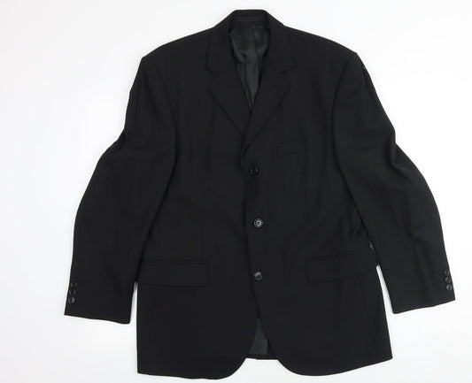 Mens UK Size 40 Burton Regular Black Suit Jacket