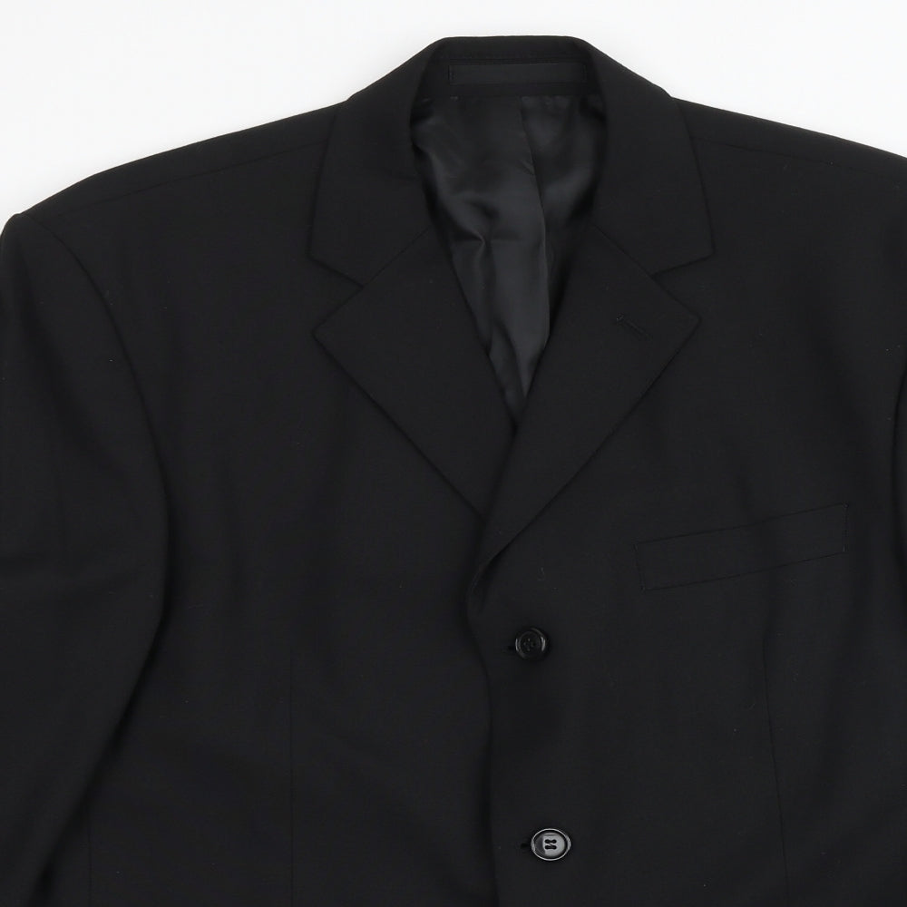 Mens UK Size 40 Burton Regular Black Suit Jacket