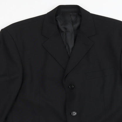 Mens UK Size 40 Burton Regular Black Suit Jacket
