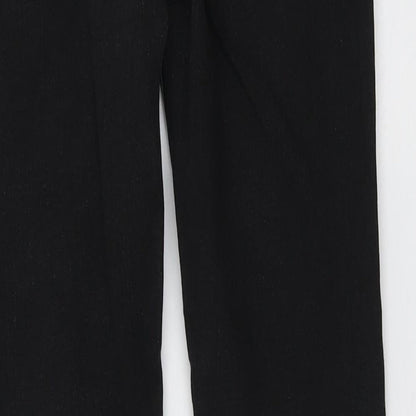 Denim & Co. Womens Black Cotton Skinny Jeans Size 10 L28 in Regular Button