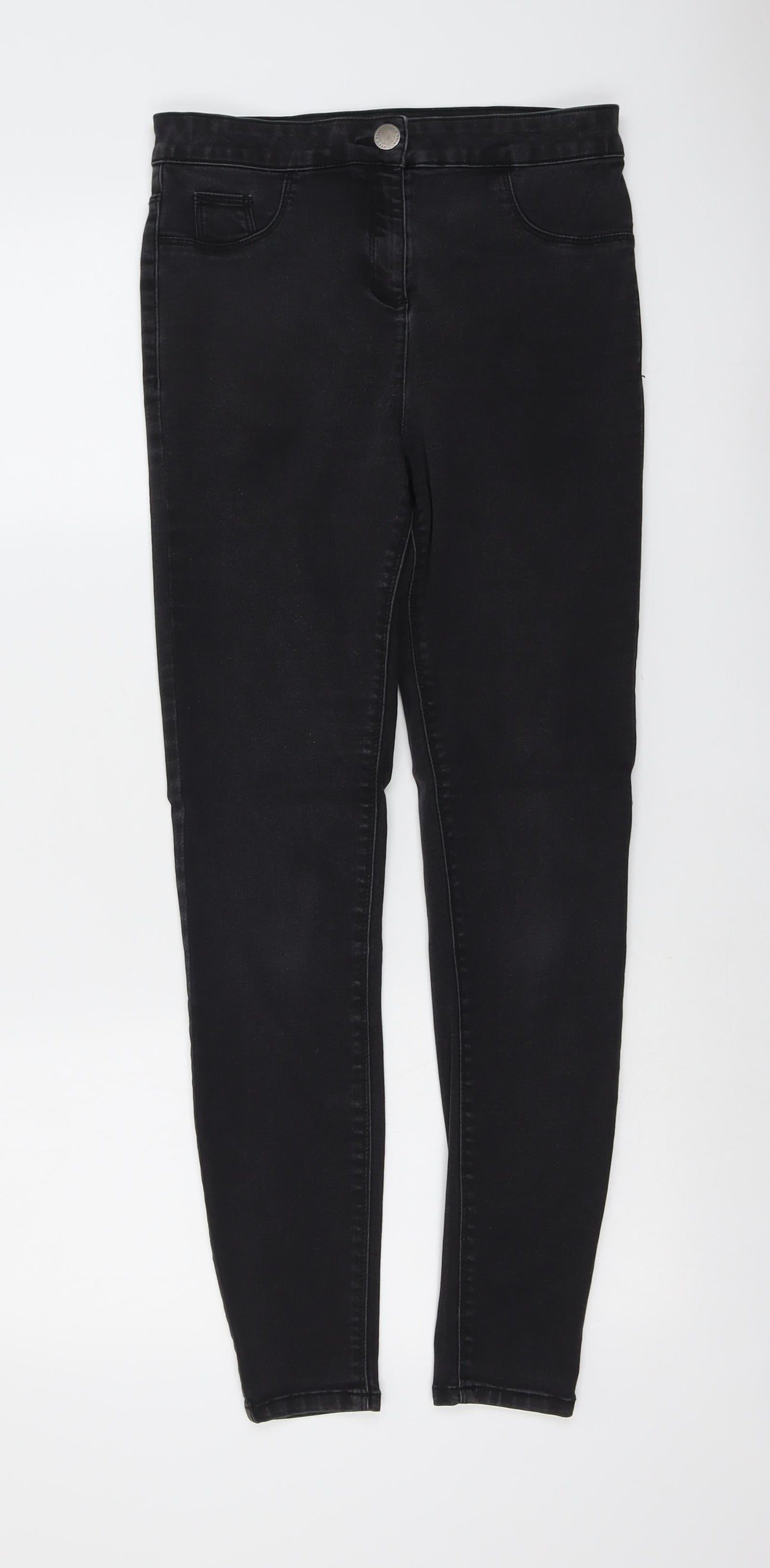 /Denim Womens Grey Cotton Jegging Jeans Size 10 L28 in Regular Button