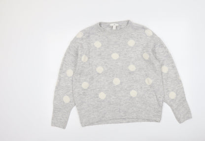 Womens UK Size M H&M Grey Pullover Jumper