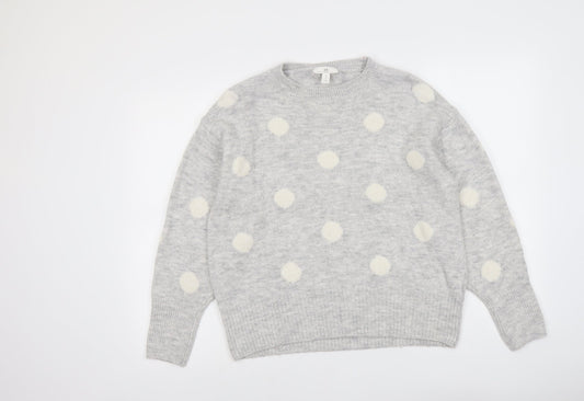 Womens UK Size M H&M Grey Pullover Jumper