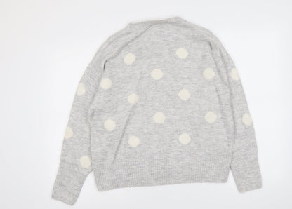 Womens UK Size M H&M Grey Pullover Jumper