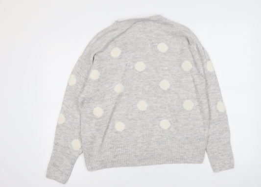 Womens UK Size M H&M Grey Pullover Jumper