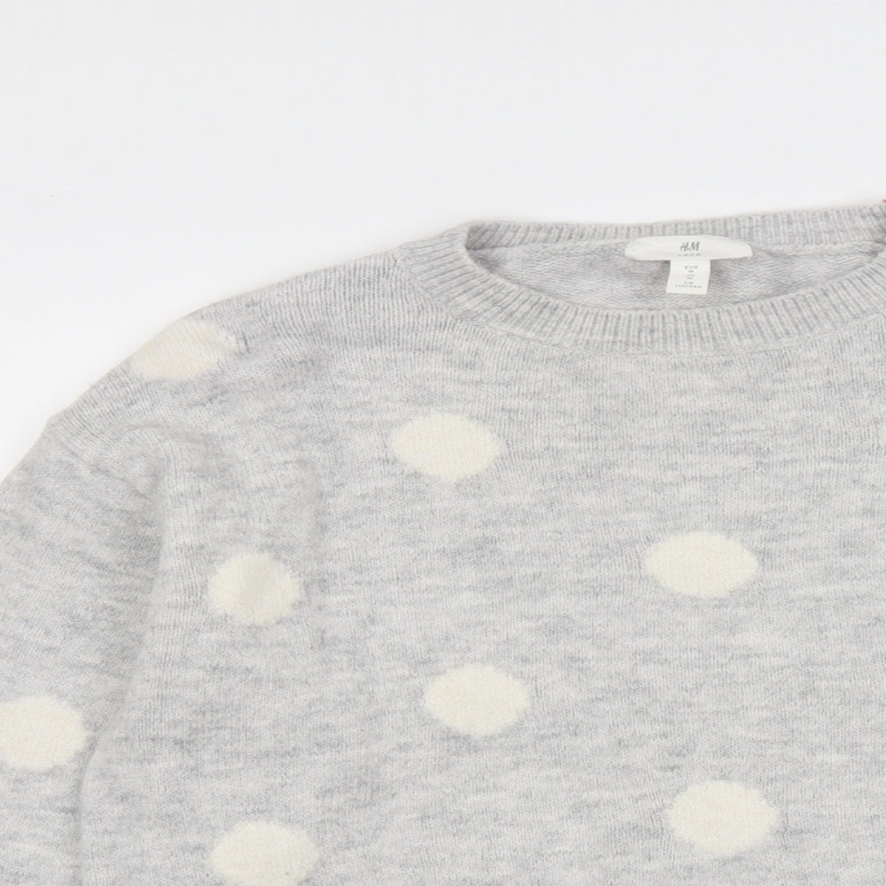 Womens UK Size M H&M Grey Pullover Jumper