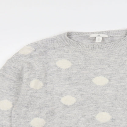 Womens UK Size M H&M Grey Pullover Jumper