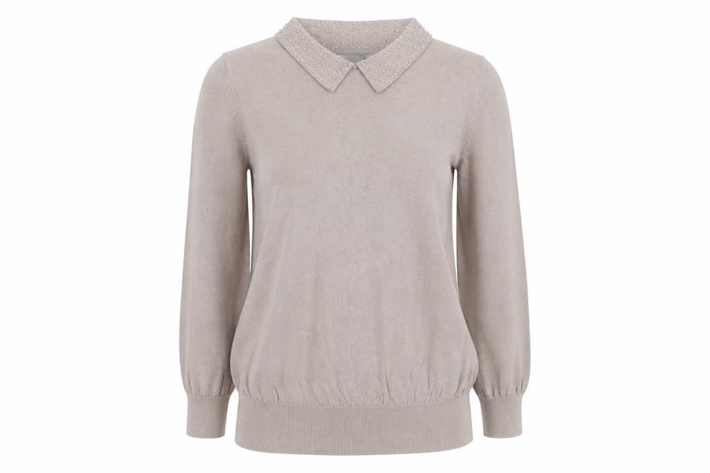 Womens UK Size S H&M Beige Pullover Jumper