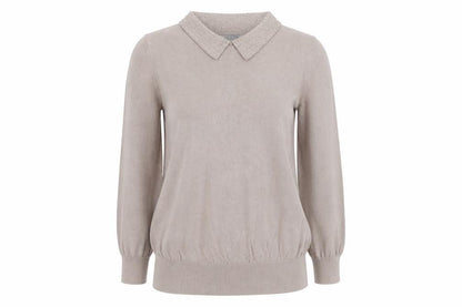Womens UK Size S H&M Beige Pullover Jumper