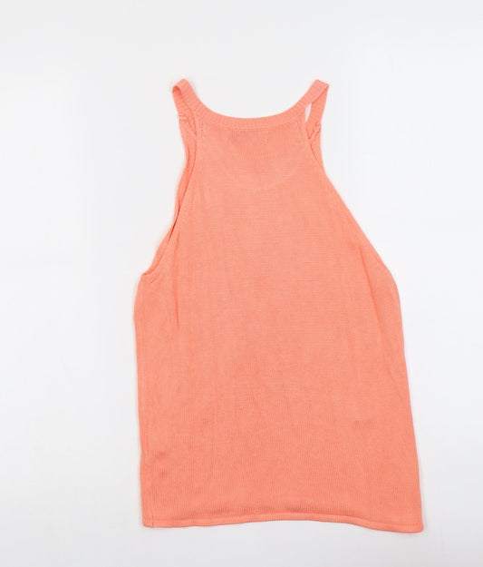 Womens UK Size 10 Atmosphere Orange Basic Tank