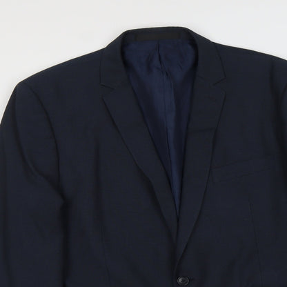 Mens UK Size L Burton Regular Blue Suit Jacket