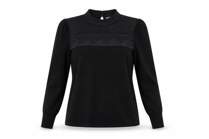 Womens UK Size 10 Warehouse Black Pullover Jumper