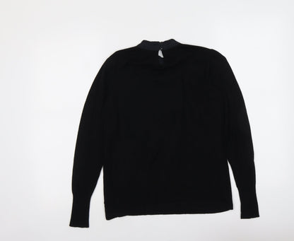 Womens UK Size 10 Warehouse Black Pullover Jumper