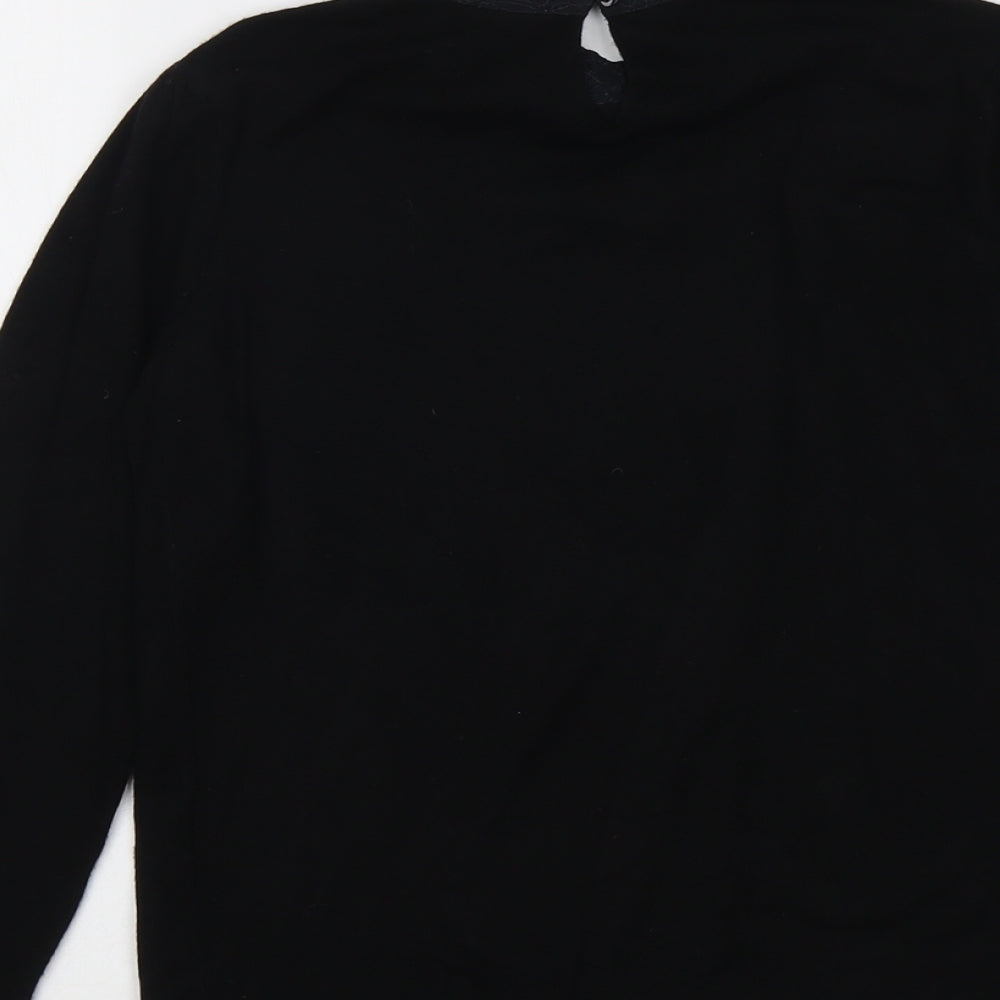 Womens UK Size 10 Warehouse Black Pullover Jumper