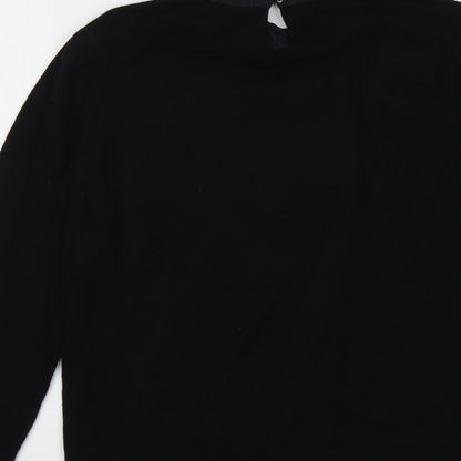 Womens UK Size 10 Warehouse Black Pullover Jumper