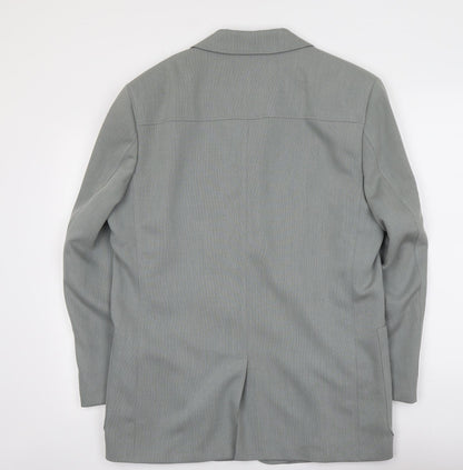 REMUS Mens Grey Polyester Jacket Suit Jacket Size M Regular