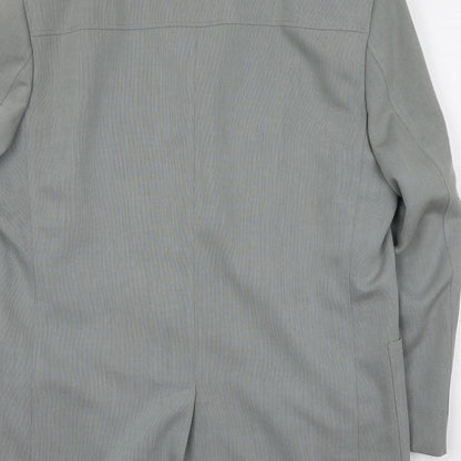 REMUS Mens Grey Polyester Jacket Suit Jacket Size M Regular