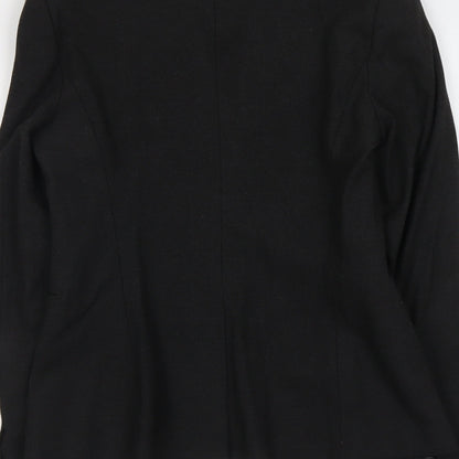 United Colors of Benetton Womens Grey Polyester Jacket Suit Jacket Size 14