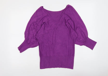 Womens UK Size 10 Dorothy Perkins Purple Pullover Jumper