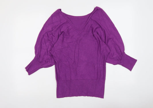 Womens UK Size 10 Dorothy Perkins Purple Pullover Jumper