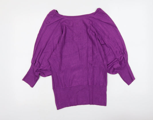 Womens UK Size 10 Dorothy Perkins Purple Pullover Jumper