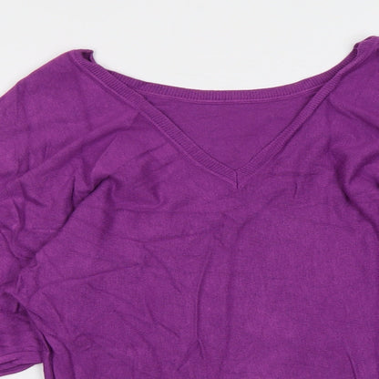 Womens UK Size 10 Dorothy Perkins Purple Pullover Jumper