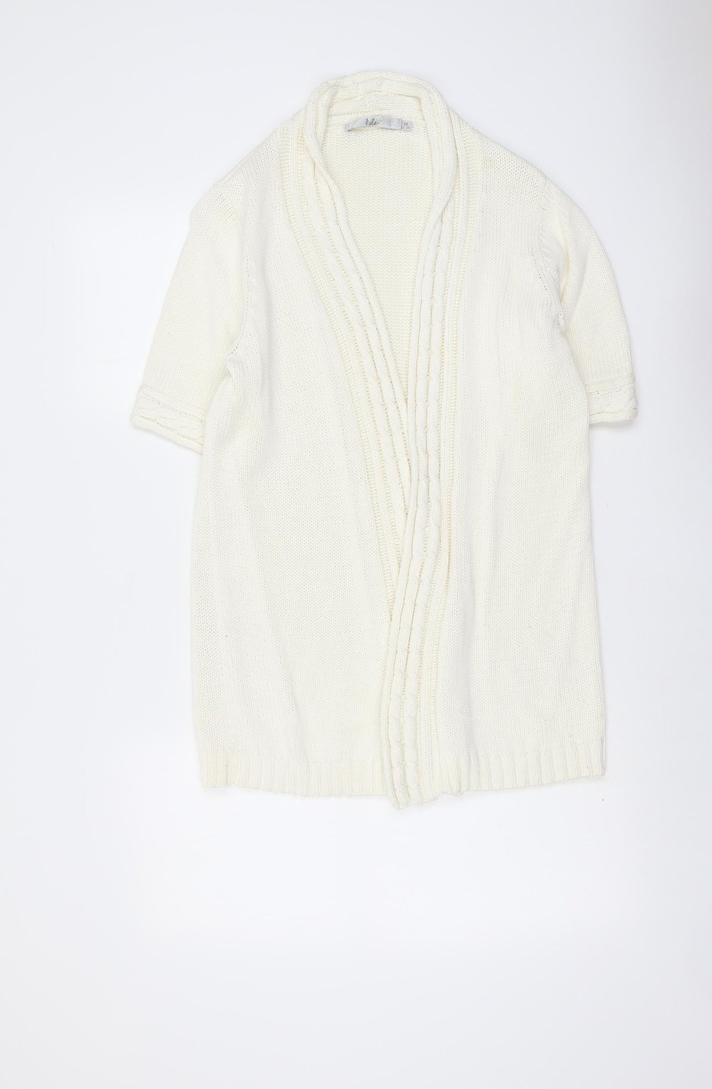 Womens UK Size M EWM Ivory Cardigan Jumper