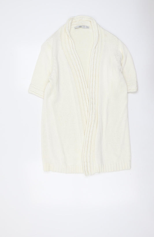 Womens UK Size M EWM Ivory Cardigan Jumper