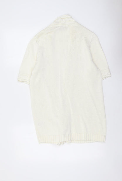 Womens UK Size M EWM Ivory Cardigan Jumper