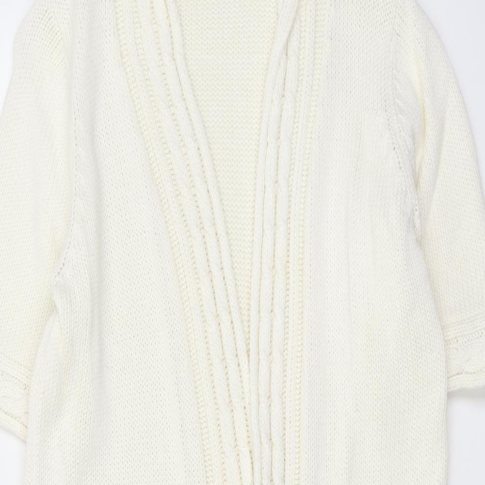 Womens UK Size M EWM Ivory Cardigan Jumper