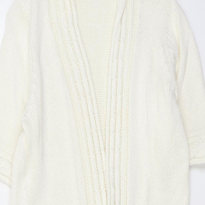 Womens UK Size M EWM Ivory Cardigan Jumper