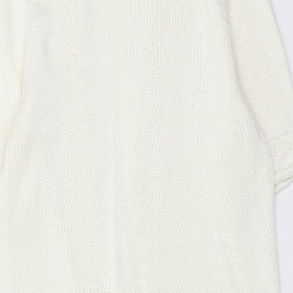 Womens UK Size M EWM Ivory Cardigan Jumper