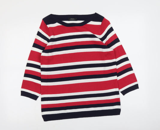 Womens UK Size 12 Papaya Multicoloured Pullover Jumper