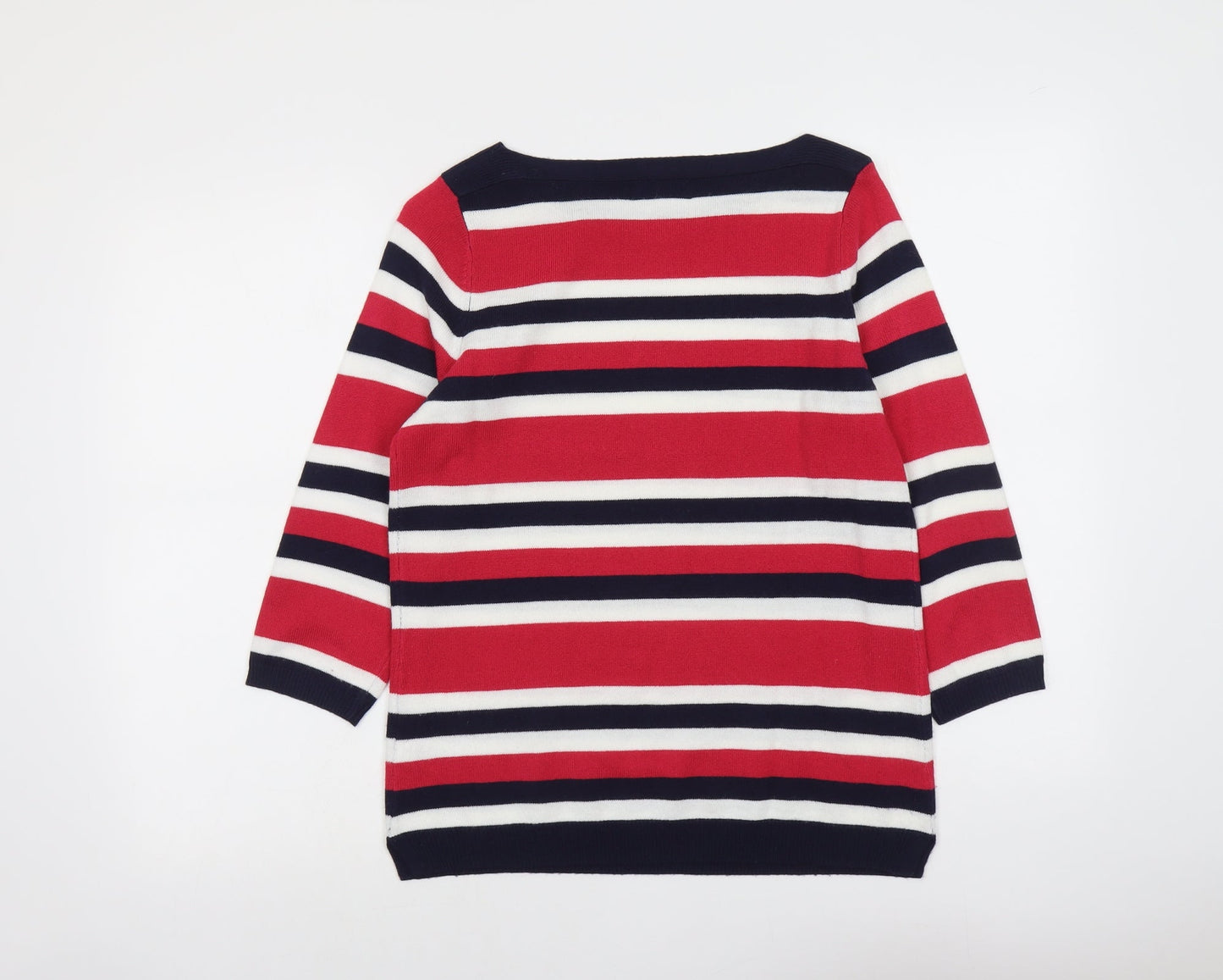 Womens UK Size 12 Papaya Multicoloured Pullover Jumper