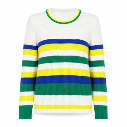 Womens UK Size L Stradivarius Multicoloured Pullover Jumper