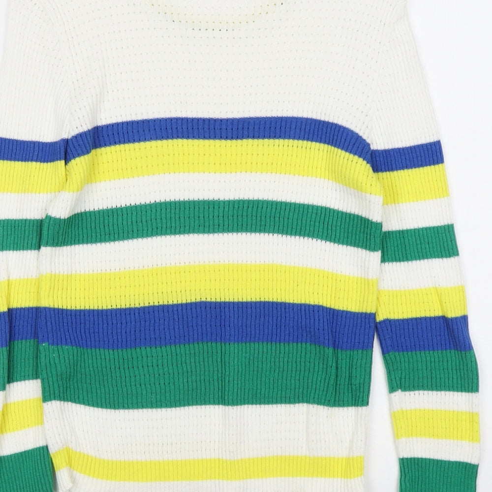 Womens UK Size L Stradivarius Multicoloured Pullover Jumper
