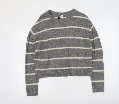 Womens UK Size S H&M Grey Pullover Jumper