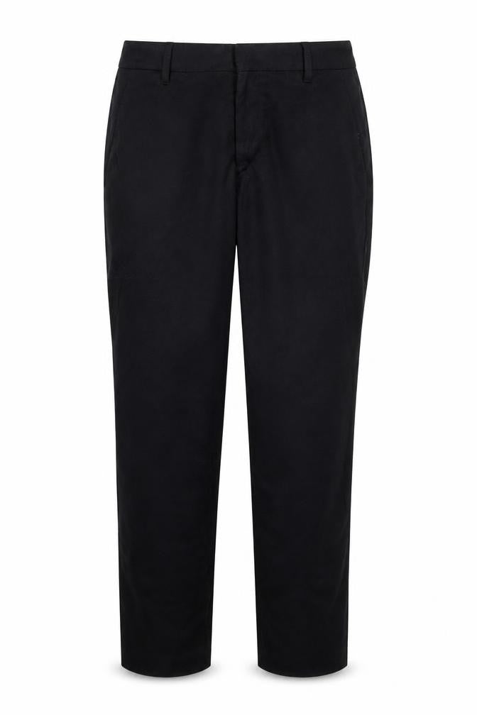 Womens UK Size S Zara Regular Fit Chino Black Trousers
