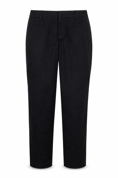 Womens UK Size S Zara Regular Fit Chino Black Trousers