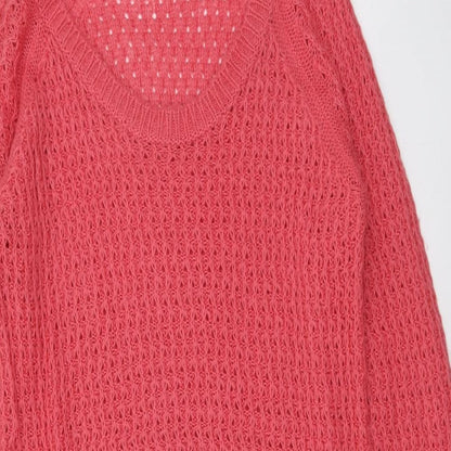 Womens UK Size S Dorothy Perkins Pink Pullover Jumper