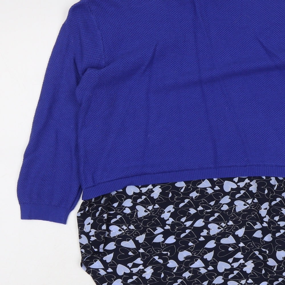 Womens UK Size 10 NEXT Blue Pullover Jumper