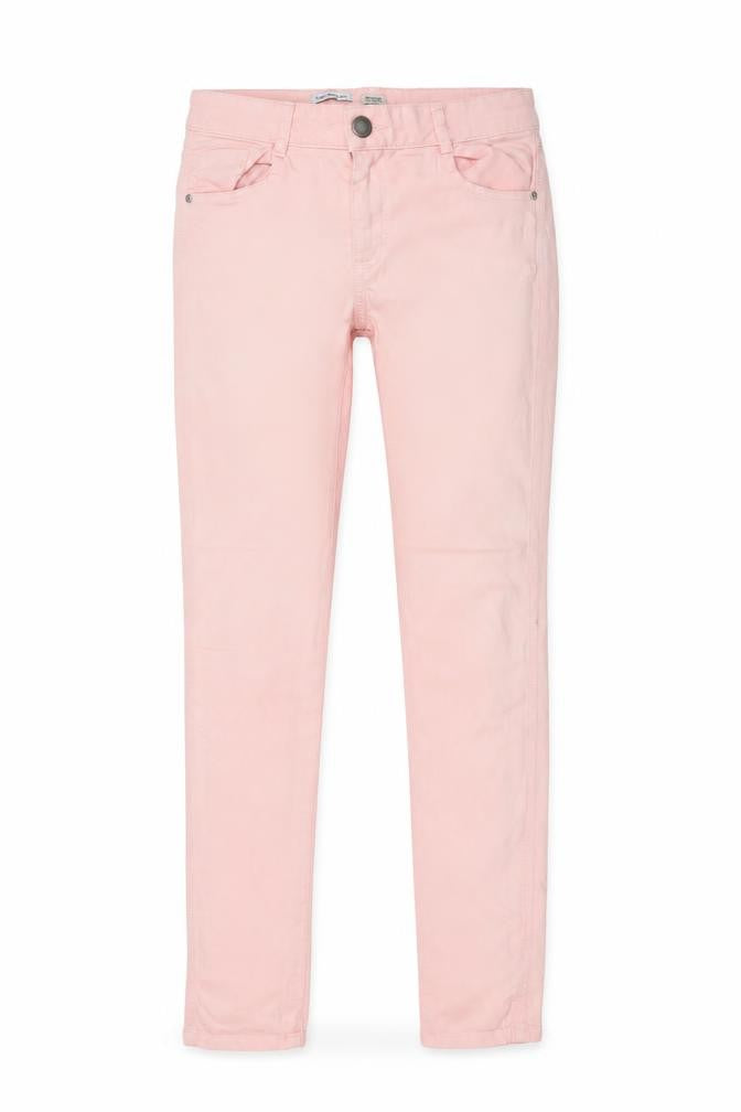 Womens UK Size 8 F&F Regular Fit Skinny Pink Jeans