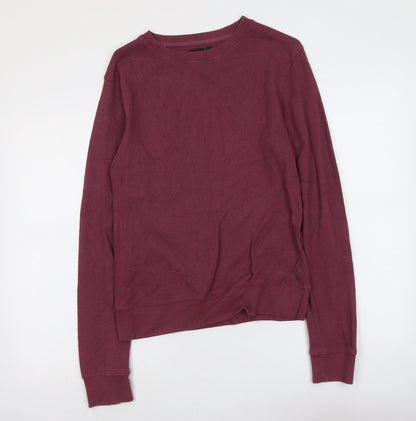 Mens UK Size M Boohoo Purple Pullover Sweatshirt