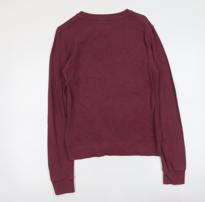 Mens UK Size M Boohoo Purple Pullover Sweatshirt