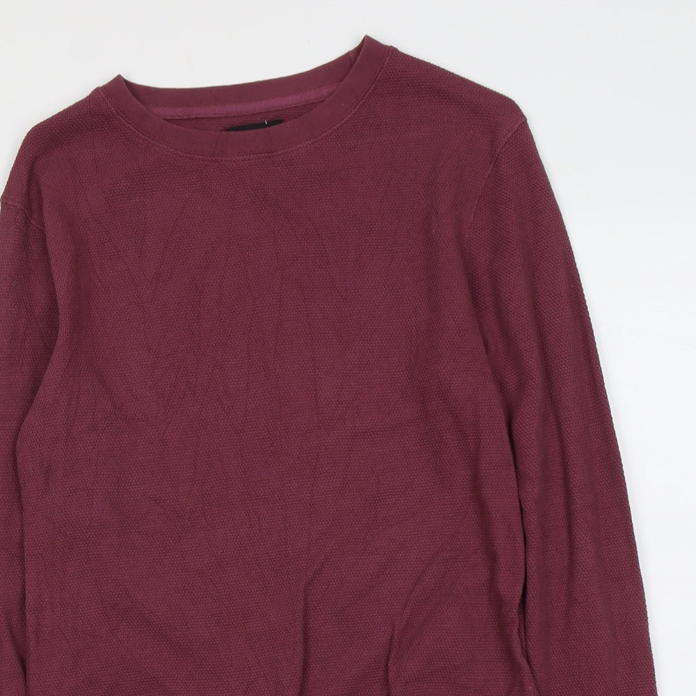 Mens UK Size M Boohoo Purple Pullover Sweatshirt
