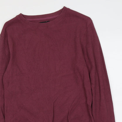 Mens UK Size M Boohoo Purple Pullover Sweatshirt